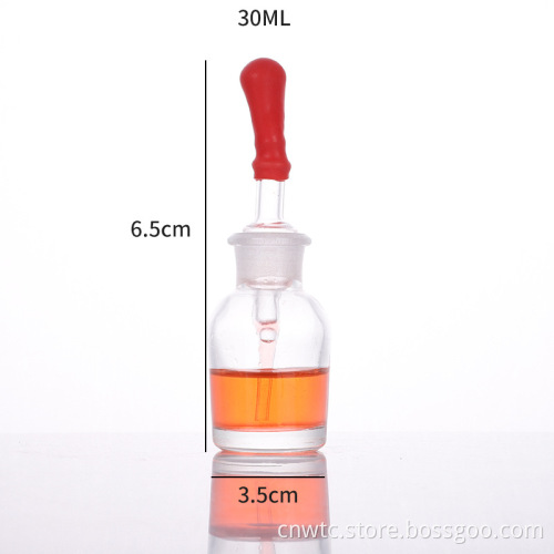 30ml, 60ml, and 125ml Laboratory Glassware: Clear and Amber Glass Dropper Bottles and Reagent Containers